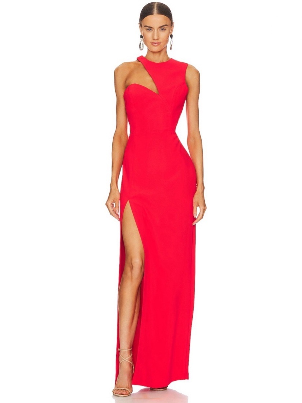 Amanda Uprichard x REVOLVE Gilda Gown in Crimson Size M